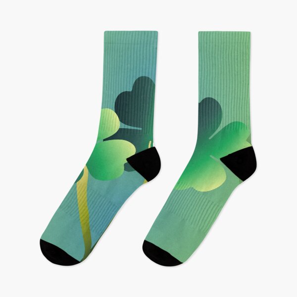 Item preview, Green Gradient Lucky Shamrocks designed and sold by Gradient Concept.