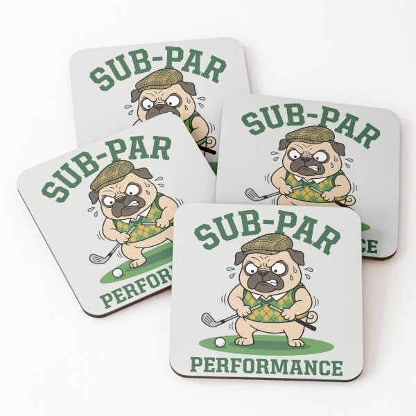 Item preview, Sub-Par Performance - Funny Golf Pug designed and sold by DigitalGlade.