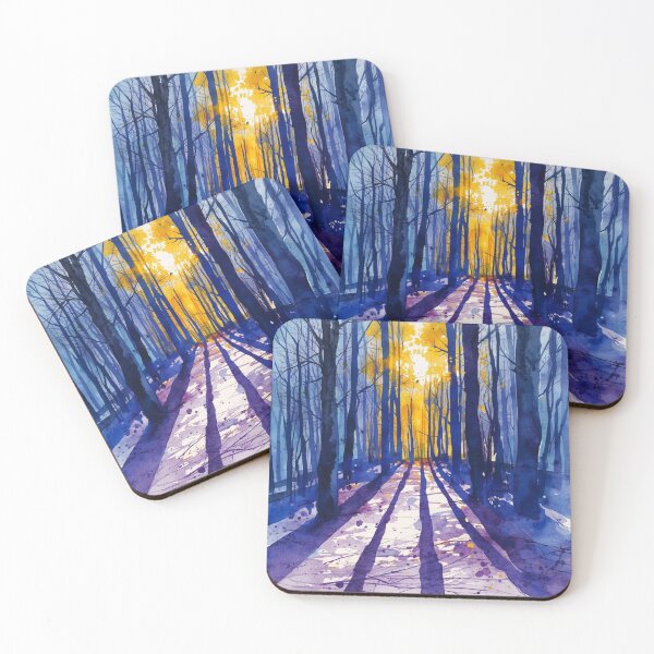 Item preview, The Forest Cathedral — Watercolor Winter Forest Light designed and sold by Darcy'sArtfortheHeart.
