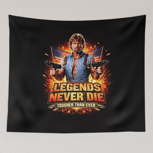 Item preview, Legendary Roundhouse Power – Retro Martial Arts Icon Design designed and sold by Kate1art.