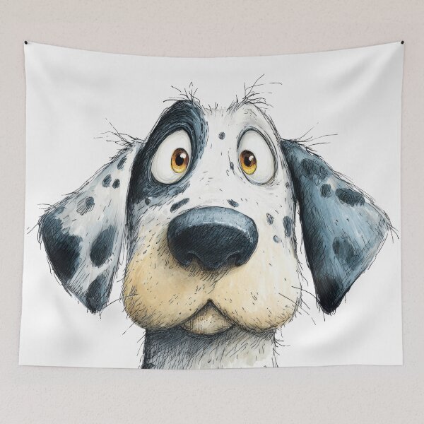 Item preview, Dog looking at viewer with wide eyes designed and sold by anytka.