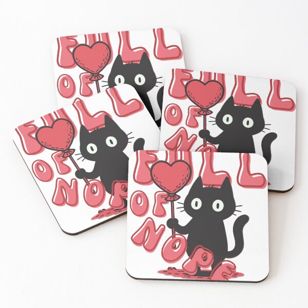 Item preview, Snarky Goth Cat – Anti Valentine Funny Cat designed and sold by Region.