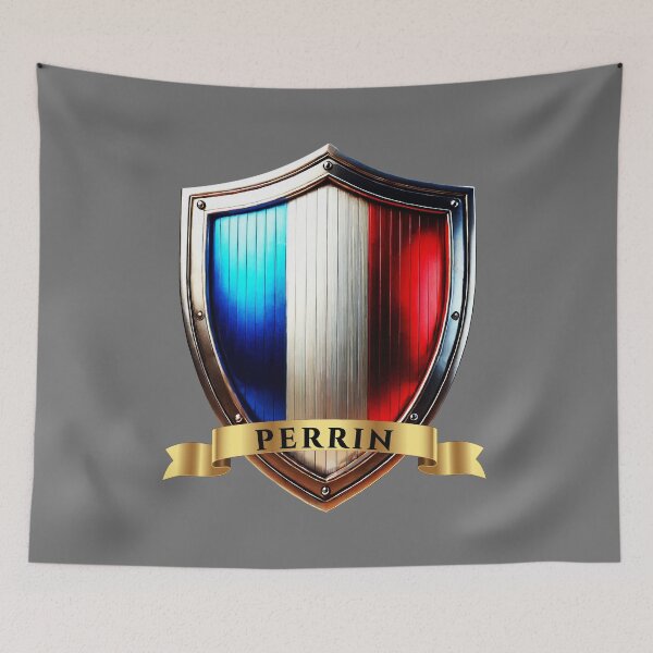 Item preview, Perrin France Surname Shield designed and sold by Highlandkings.