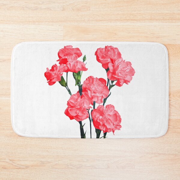 Item preview, Light Red Carnation Bunch of Flowers Bouquet Shapes Mania designed and sold by Shapes-Mania.