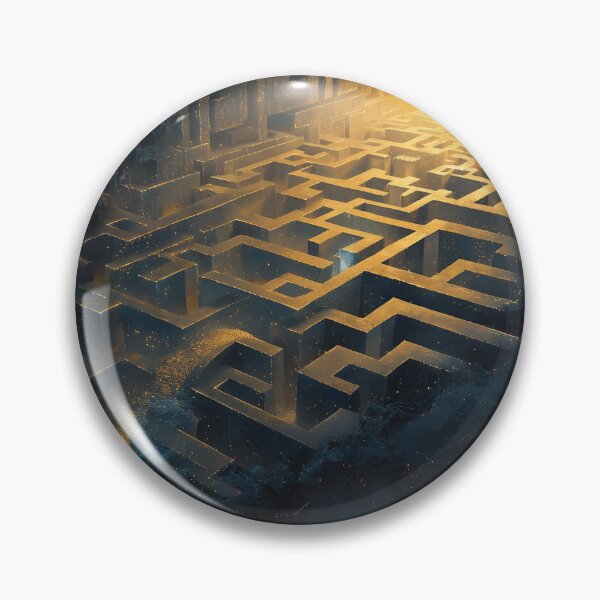Item preview, ​Labyrinth of the Mind - Surreal Overthinking & Psychology Art designed and sold by MouradStudio.