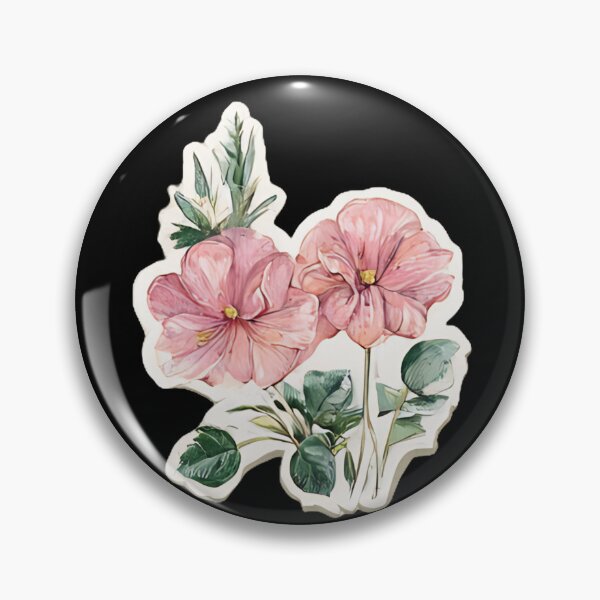 Item preview, Whimsical Pink Mallow Flower Art designed and sold by kndzxf.