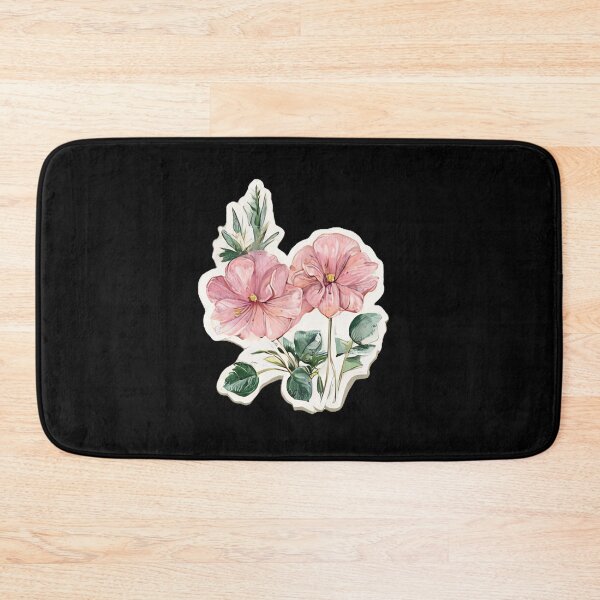 Item preview, Whimsical Pink Mallow Flower Art designed and sold by kndzxf.