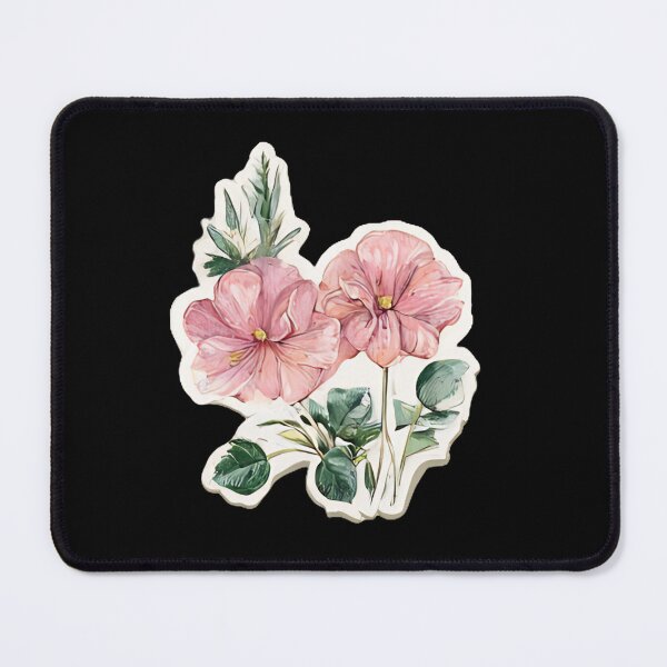 Item preview, Whimsical Pink Mallow Flower Art designed and sold by kndzxf.