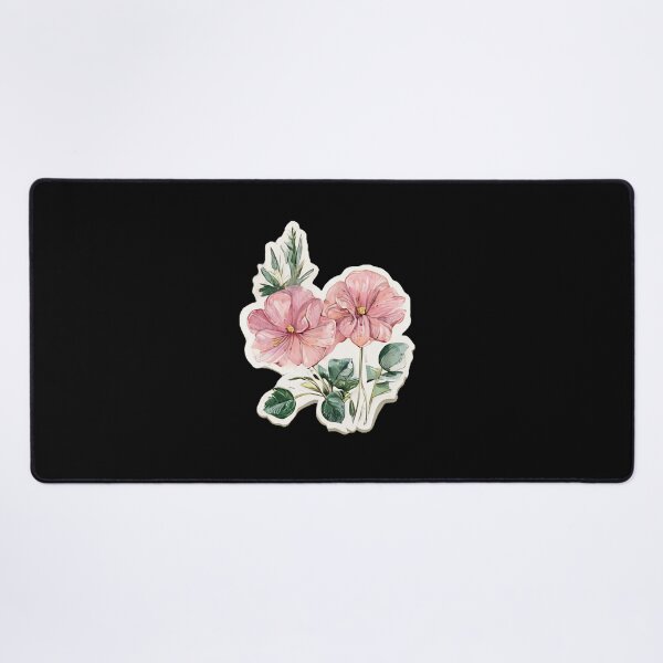 Item preview, Whimsical Pink Mallow Flower Art designed and sold by kndzxf.