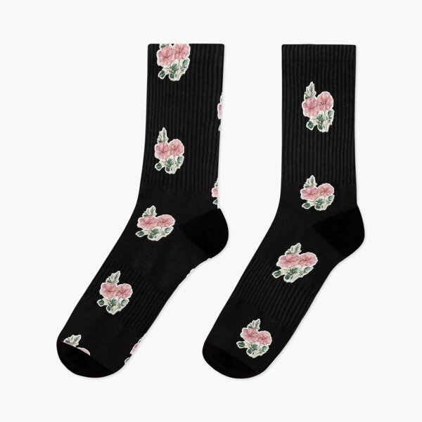 Item preview, Whimsical Pink Mallow Flower Art designed and sold by kndzxf.