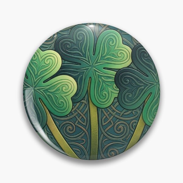 Item preview, Celtic Knot Lucky Shamrocks designed and sold by Gradient Concept.