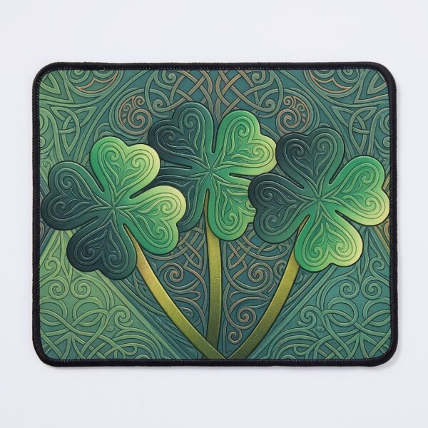 Item preview, Celtic Knot Lucky Shamrocks designed and sold by Gradient Concept.