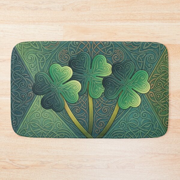 Item preview, Celtic Knot Lucky Shamrocks designed and sold by Gradient Concept.