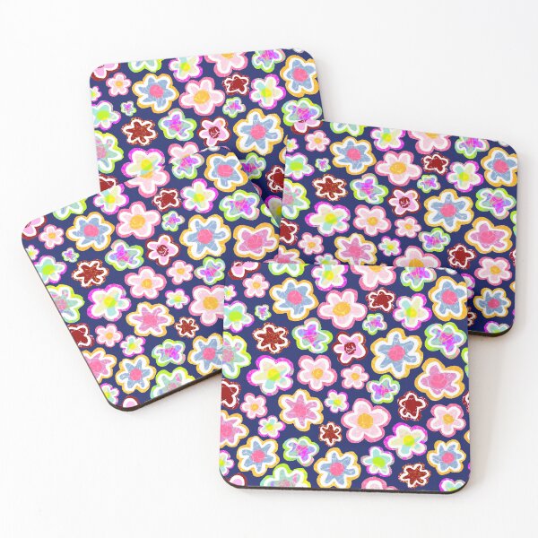 Item preview, Colorful Retro Flower Pattern - Cute Funky Floral Design designed and sold by OneLook.