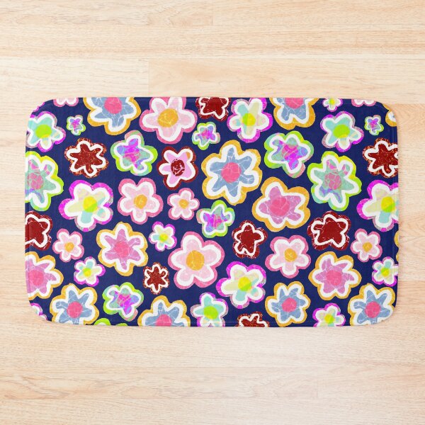 Item preview, Colorful Retro Flower Pattern - Cute Funky Floral Design designed and sold by OneLook.