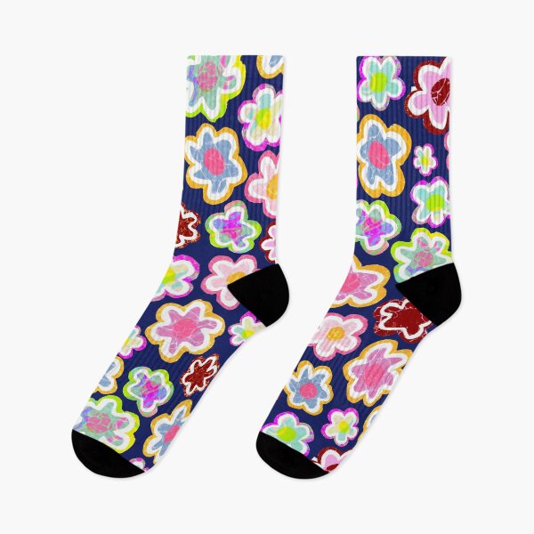 Item preview, Colorful Retro Flower Pattern - Cute Funky Floral Design designed and sold by OneLook.
