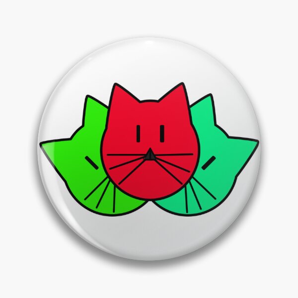 Item preview, The Cat Trio - Neon Green, Vivid Red, Spring Green designed and sold by Laura-Rosa.
