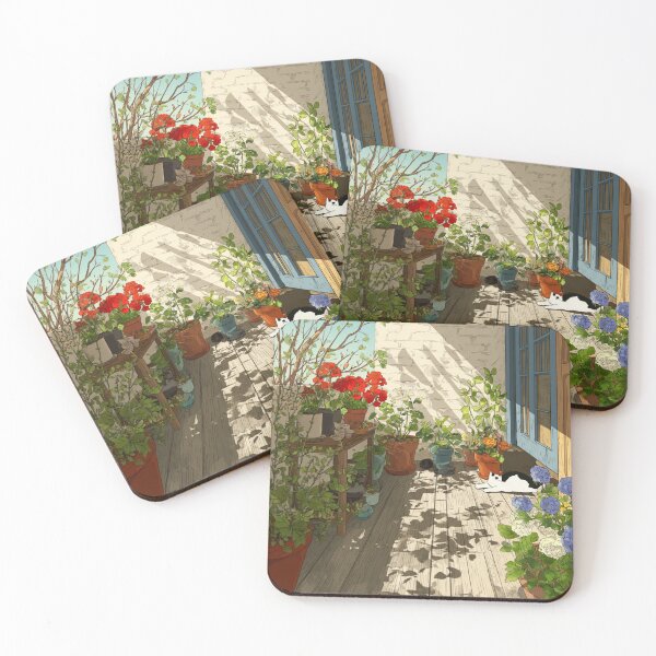 Item preview, Sunlit Corners – Cozy Spring Terrace designed and sold by JLCableStudio.