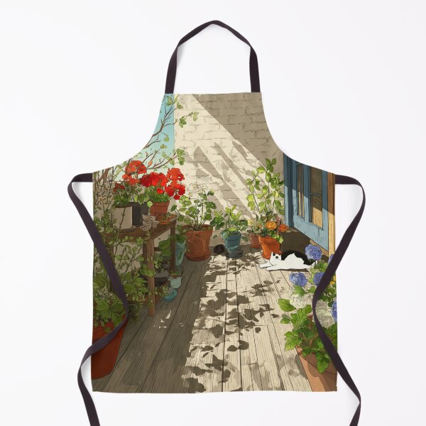 Item preview, Sunlit Corners – Cozy Spring Terrace designed and sold by JLCableStudio.