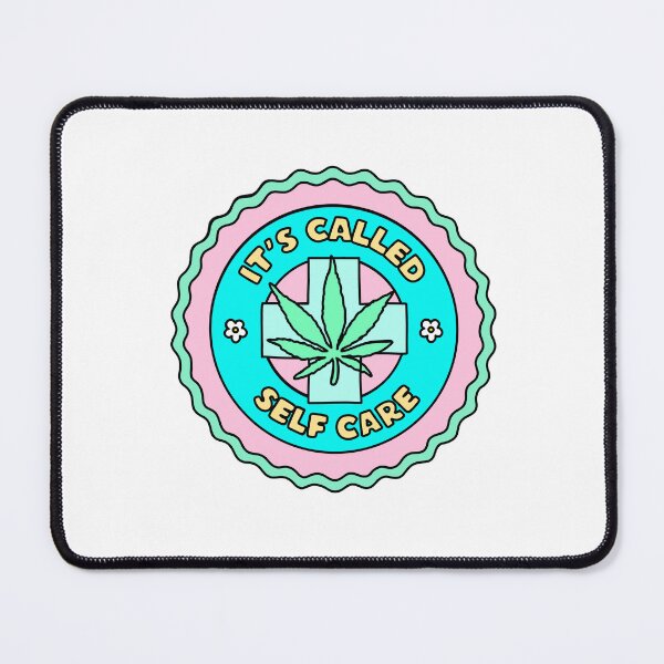 Item preview, It's Called Self Care Funny Cannabis Wellness Badge Art designed and sold by MycoMindsMedia.