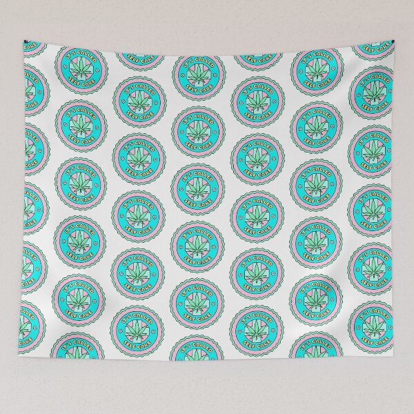 Item preview, It's Called Self Care Funny Cannabis Wellness Badge Art designed and sold by MycoMindsMedia.