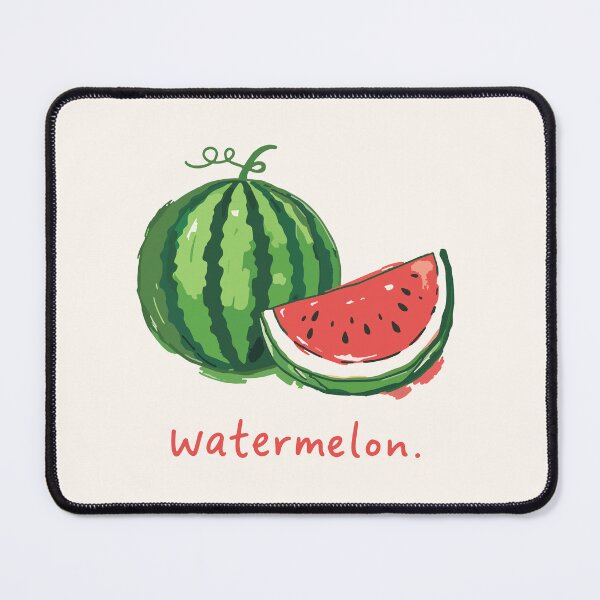 Item preview, Hand-Drawn Watermelon Slice – Minimal Organic Fruit Illustration designed and sold by KiwyStudio.