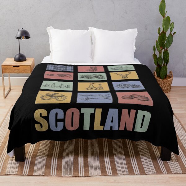 Item preview, Scotland Icons Grid - Scottie Dog, Whisky, Haggis and Highland Stag designed and sold by Loom on the Loch.