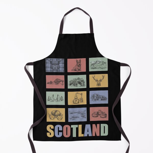 Item preview, Scotland Icons Grid - Scottie Dog, Whisky, Haggis and Highland Stag designed and sold by Loom on the Loch.