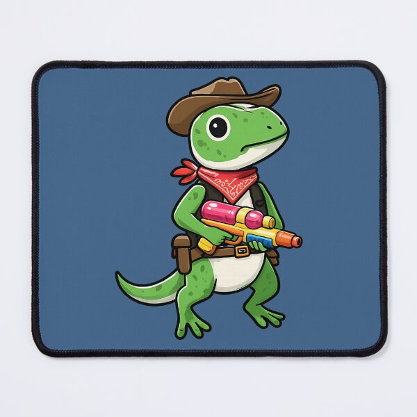 Item preview, Wild West Lizard – Cute Cowboy Reptile Illustration designed and sold by Droosam.