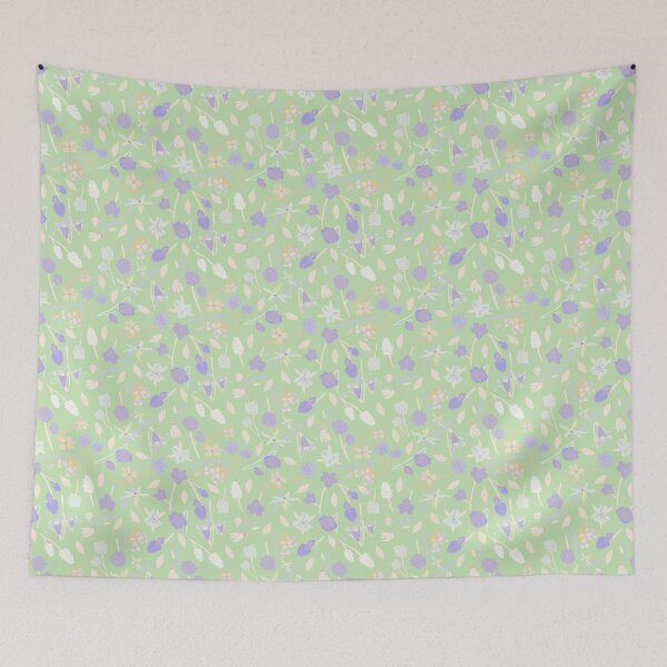 Item preview, Victoria wildflowers -  wildflower - Green designed and sold by Stephanie Fiona Design.