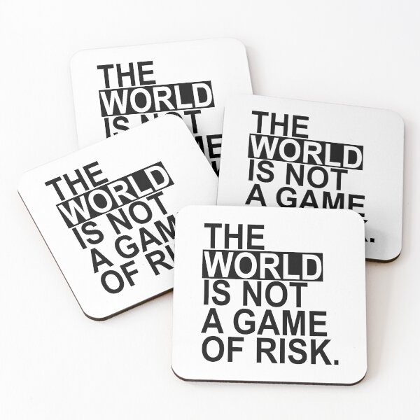 Item preview, The world is not a game of risk (black) designed and sold by Thelittlelord.