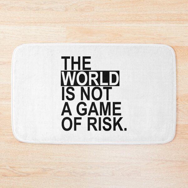 Item preview, The world is not a game of risk (black) designed and sold by Thelittlelord.