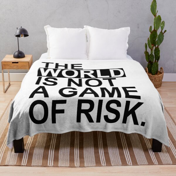 Item preview, The world is not a game of risk (black) designed and sold by Thelittlelord.