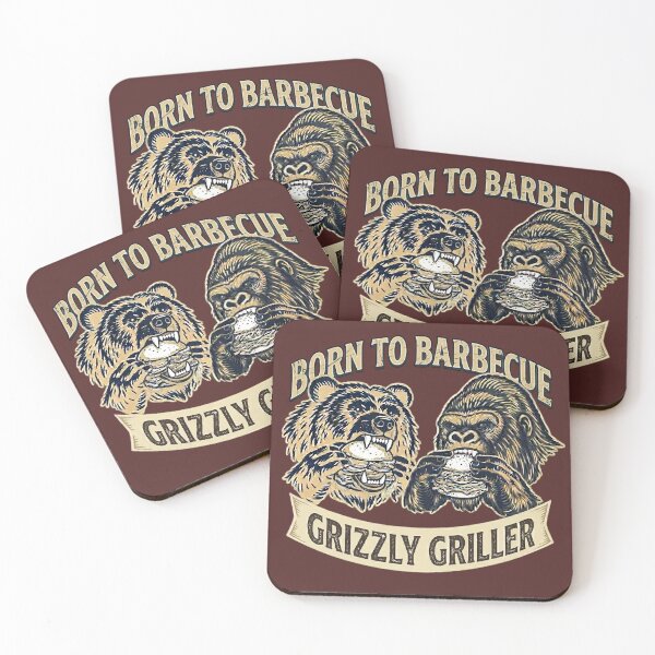Item preview, Grizzly Griller - old school designed and sold by RuddyDoodles.