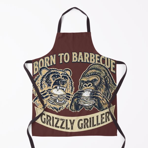 Item preview, Grizzly Griller - old school designed and sold by RuddyDoodles.