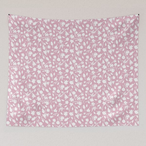 Item preview, Victoria Wildflowers Silhouette -  wildflower - pink designed and sold by Stephanie Fiona Design.