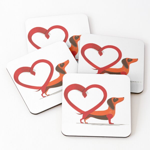 Item preview, Cute dog shows love with heart shape designed and sold by anytka.