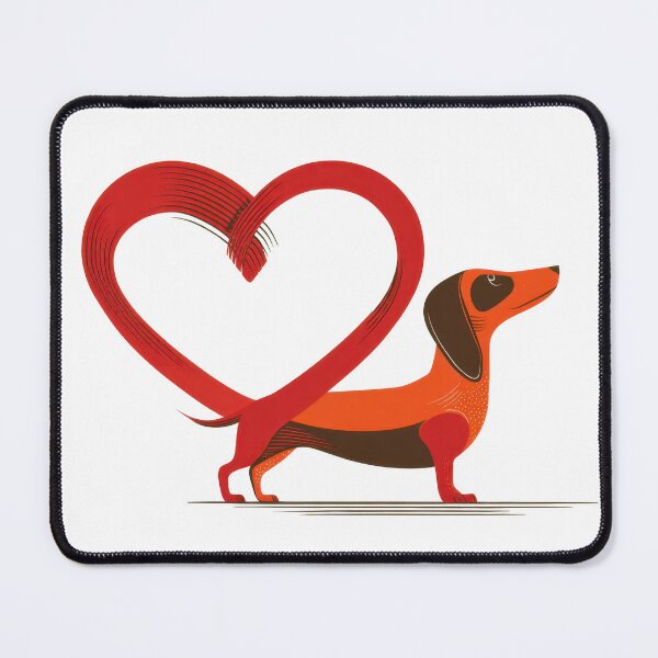 Item preview, Cute dog shows love with heart shape designed and sold by anytka.