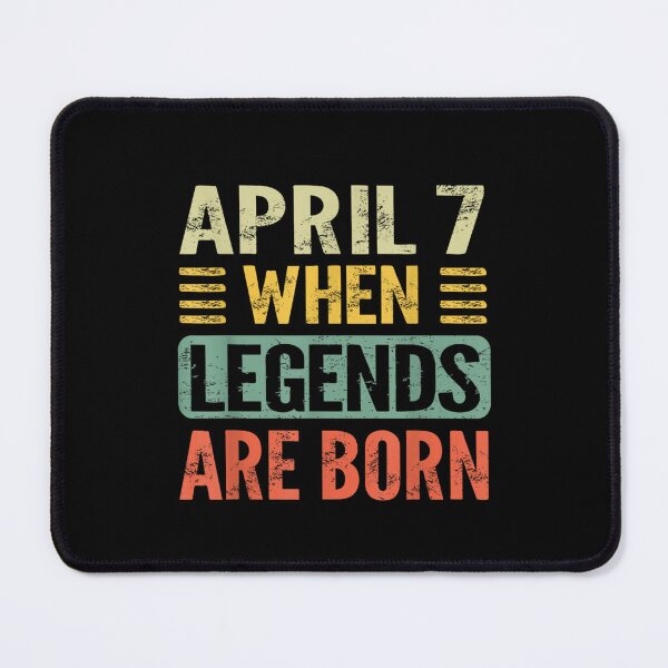 Item preview, Legends are Born On April 7th Vintage Birthday Apr 7 designed and sold by Ali-printshop.