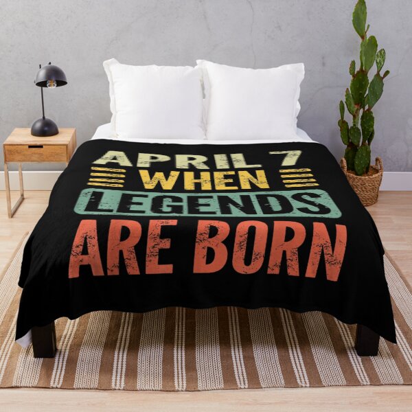 Item preview, Legends are Born On April 7th Vintage Birthday Apr 7 designed and sold by Ali-printshop.