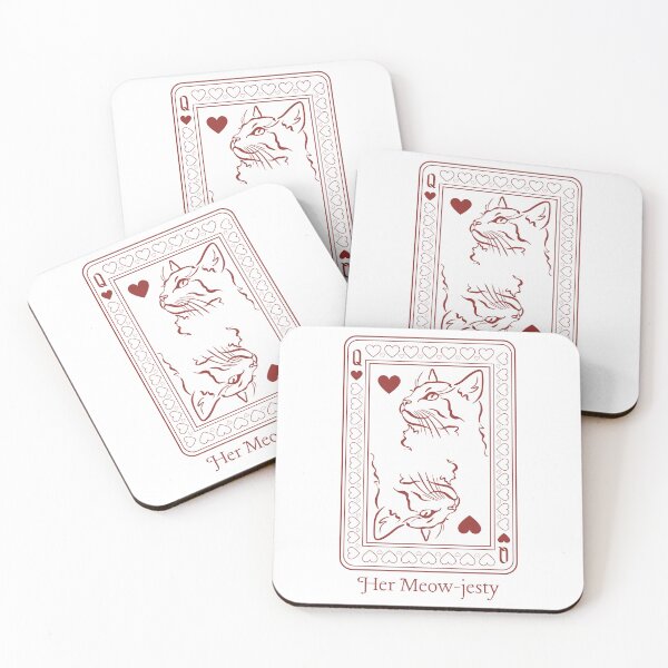 Item preview, Her Meow-jesty Cat Queen of Hearts designed and sold by SilverOutlining.