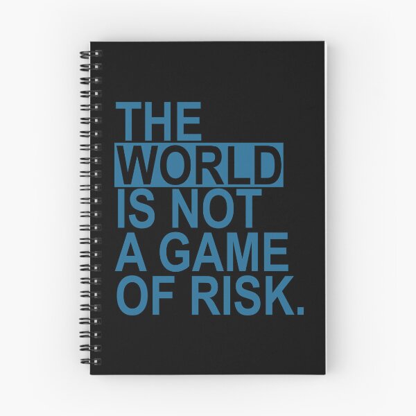 Item preview, The world is not a game of risk (dusky blue) designed and sold by Thelittlelord.
