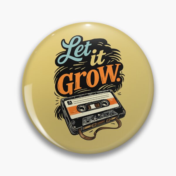Item preview, Let It Grow – Vintage Cassette Vibes designed and sold by KiwyStudio.