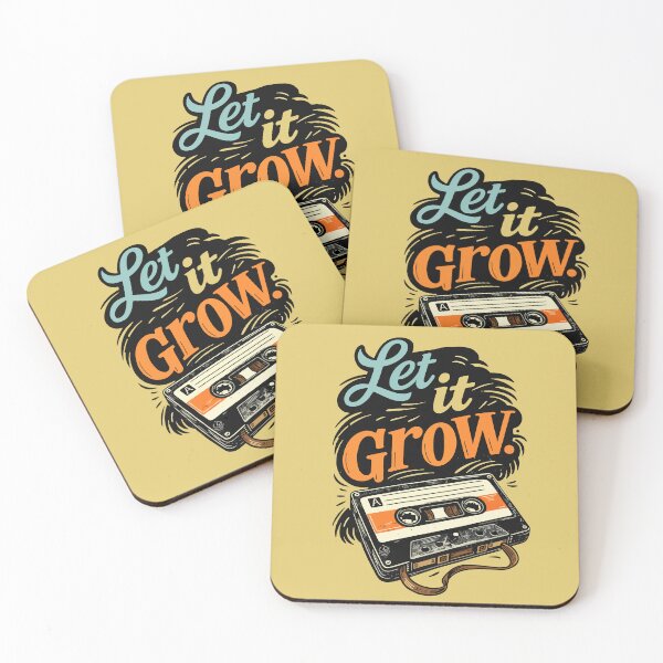 Item preview, Let It Grow – Vintage Cassette Vibes designed and sold by KiwyStudio.