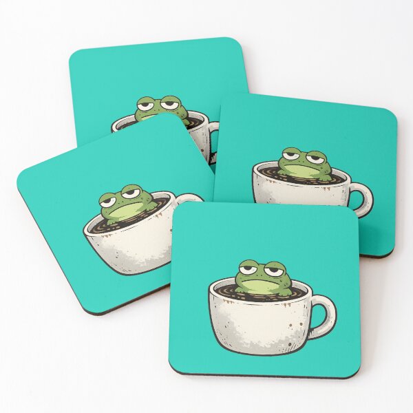 Item preview, Existential frog in a cup of coffee designed and sold by FroggyOnly.