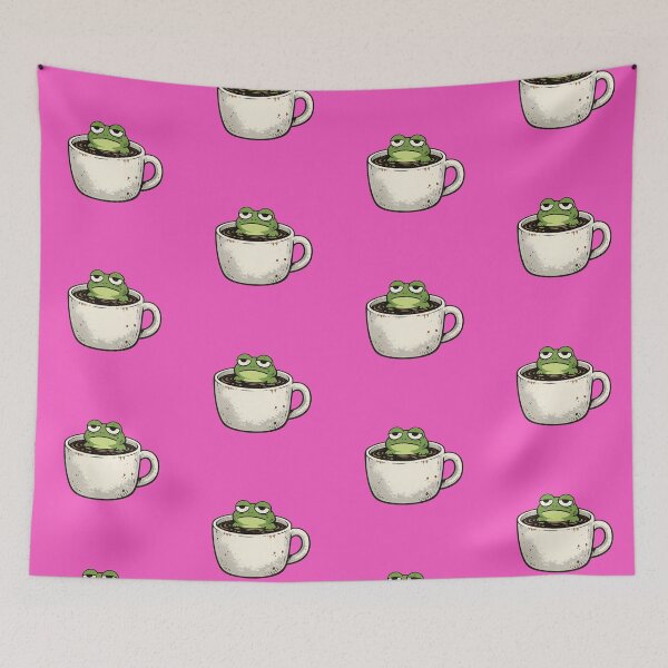 Item preview, Existential frog in a cup of coffee designed and sold by FroggyOnly.