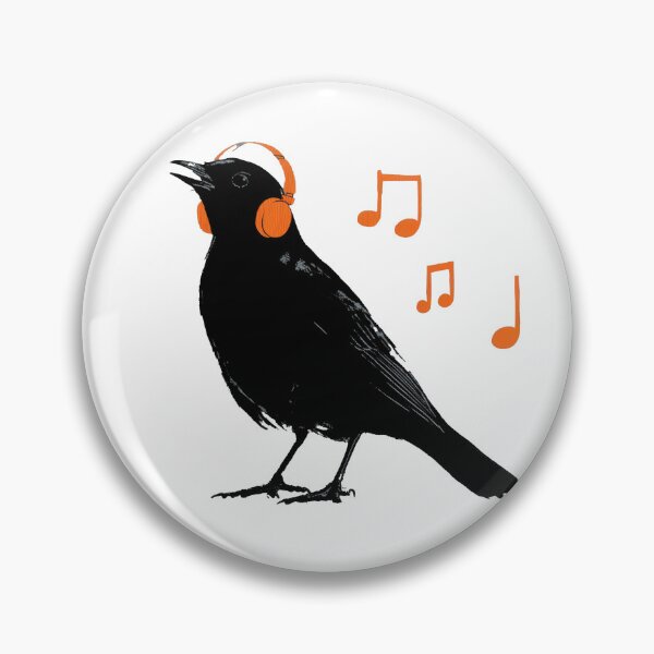 Item preview, Bird jams with headphones designed and sold by anytka.