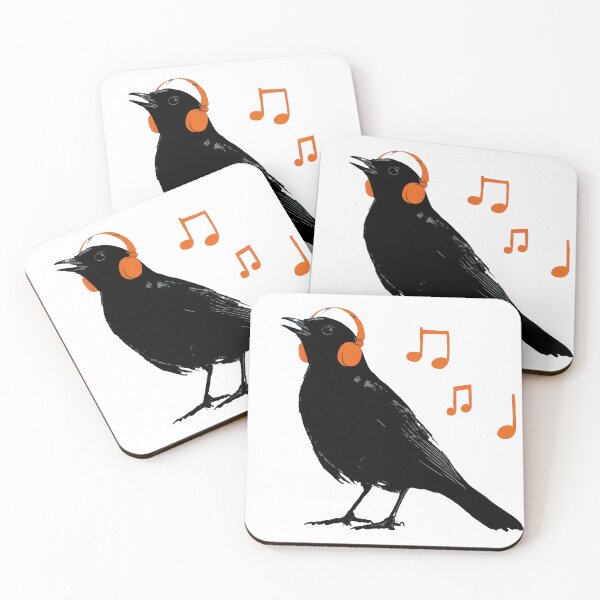 Item preview, Bird jams with headphones designed and sold by anytka.