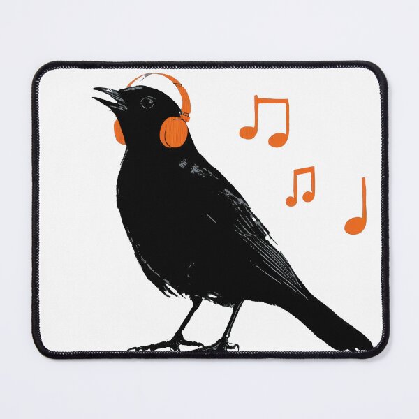 Item preview, Bird jams with headphones designed and sold by anytka.