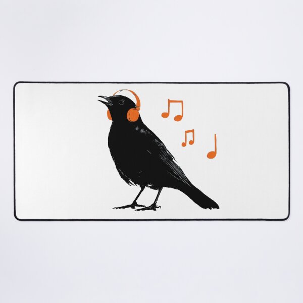 Item preview, Bird jams with headphones designed and sold by anytka.